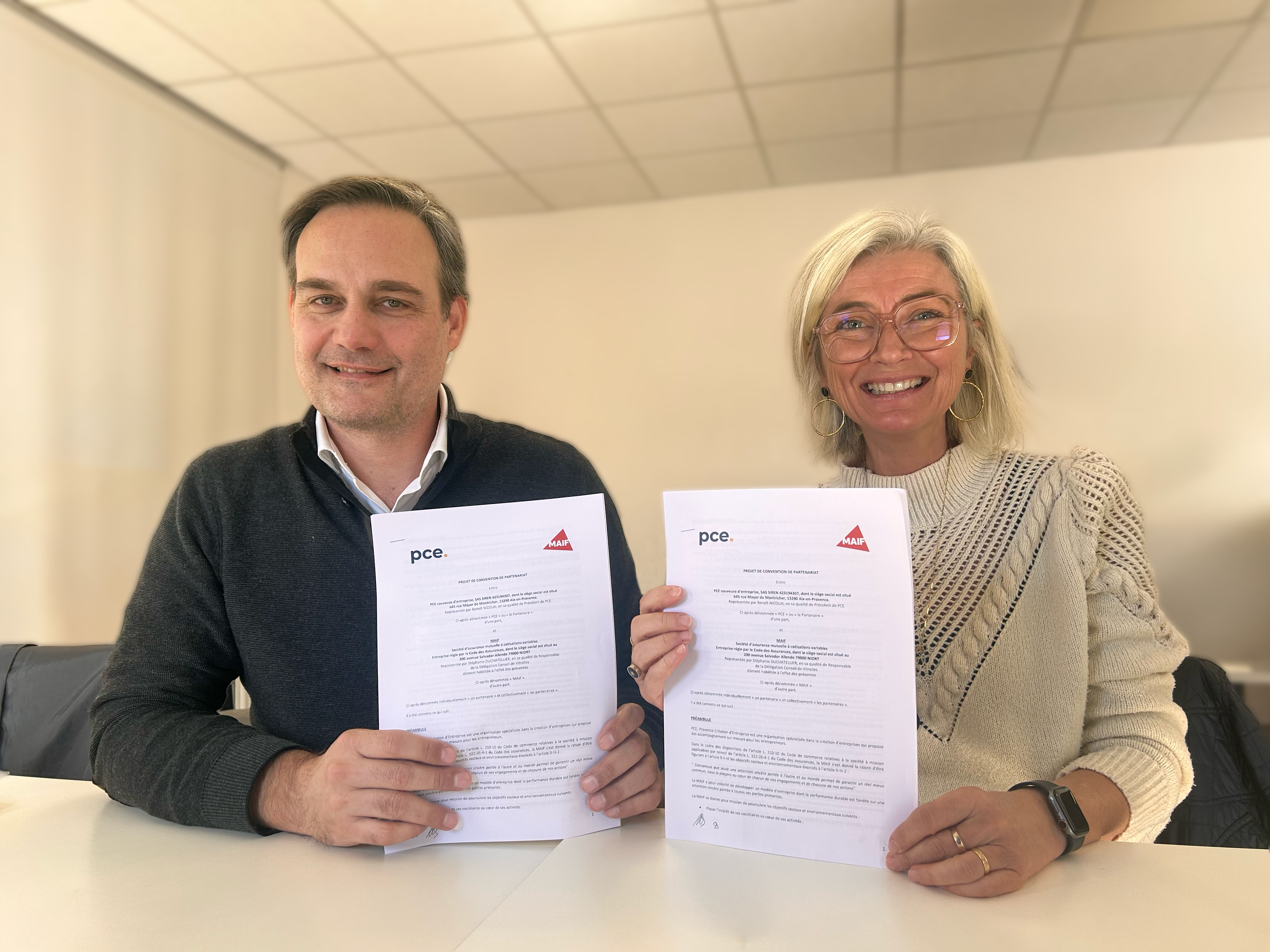 pce et la MAIF signent un nouveau partenariat pour accompagner les entrepreneurs